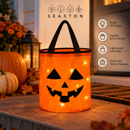 Seaston - Glowing Pumpkin Treat Tote